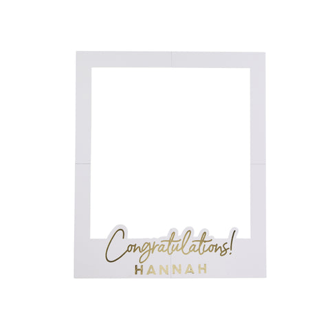 Personalised Congratulations Photo Frame & x1 Sticker Sheet