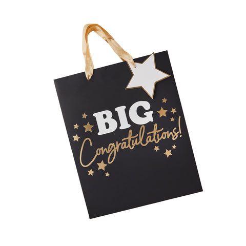 Big Congratulations Gift Bag with Star Swing Tag 1 Pack