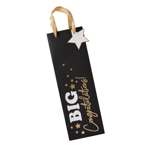Big Congratulations Bottle Bag with Star Tag 1 Pack