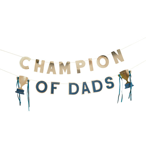 Gold 'Champion of Dad's' Banner x2 2M