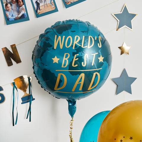 World's Best Dad 22" Foil Balloon 1 Pack