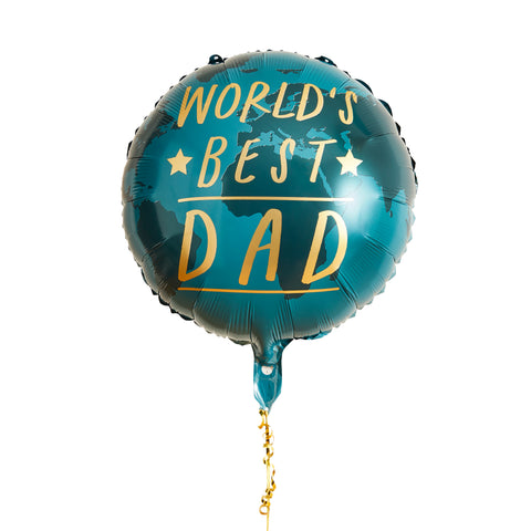 World's Best Dad 22" Foil Balloon 1 Pack