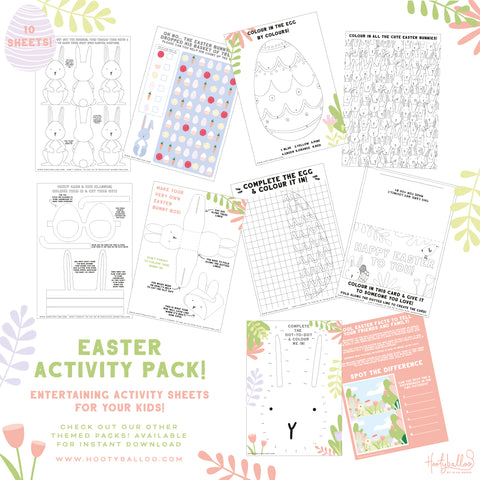 Free Easter Activity Sheets Pack Digital Download