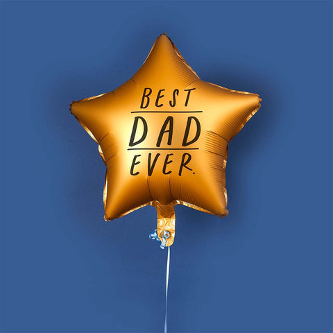 Gold Star 'Best Dad Ever' 18" Foil Balloon