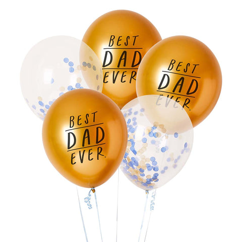 5 Best Dad Ever Latex 12" Balloons
