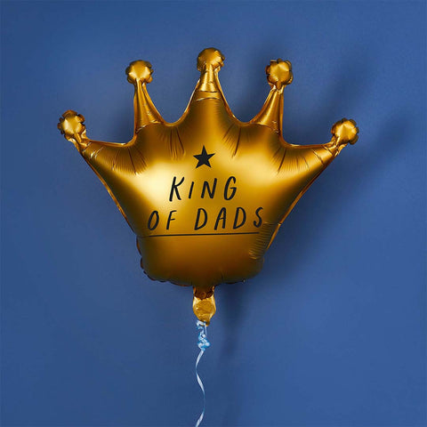Gold Crown 'King of Dads' 35" Foil Balloon
