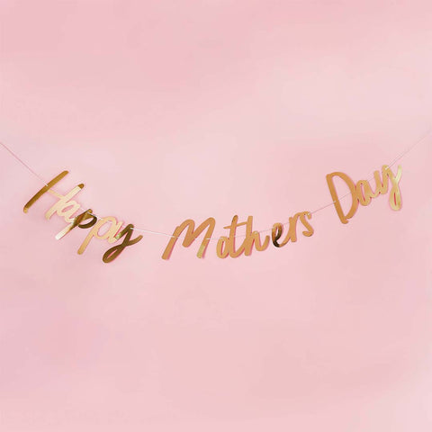 Gold Happy Mother's Day Banner 2M