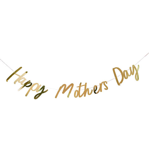 Gold Happy Mother's Day Banner 2M