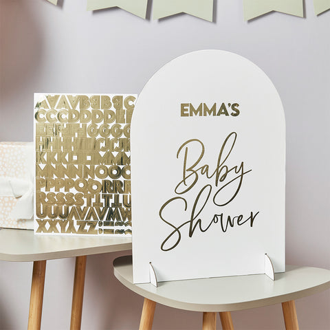 Baby Shower Sign & x1 Sticker Sheets