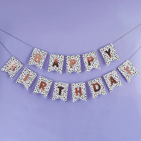 Dalmatian 'Happy Birthday' Banner 2m