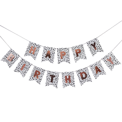 Dalmatian 'Happy Birthday' Banner 2m