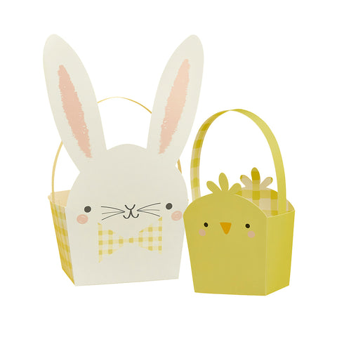 Easter Bunny & Chick Baskets 5 Pack