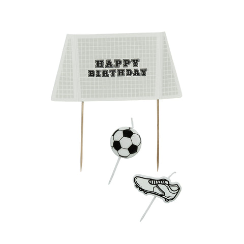 Goal Cake Topper & Candle Set