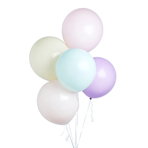 5 Jumbo Pastel Balloons