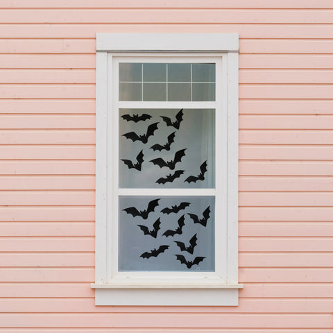 24 Bat Window Clings