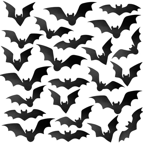 24 Bat Window Clings