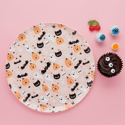 8 Halloween Character Paper Plates