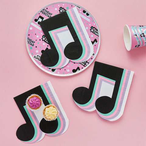16 Musical Note Paper Napkins