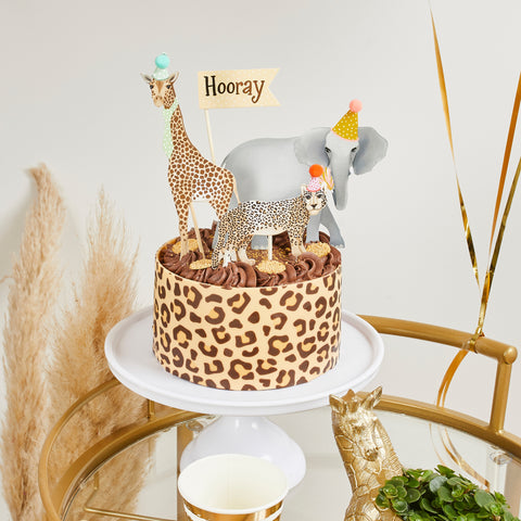 Party Animal Cake Topper Set