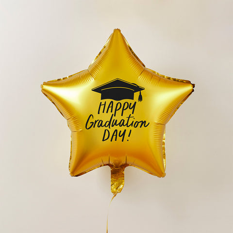 Gold 'Happy Graduation Day' 18" Foil Balloon