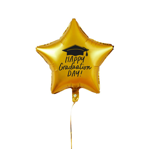 Gold 'Happy Graduation Day' 18" Foil Balloon