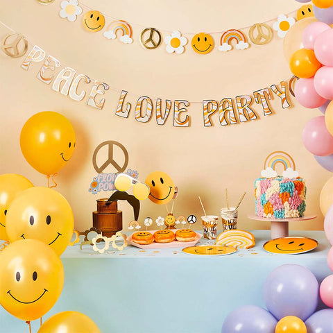 Peace Love Party Banner 2M