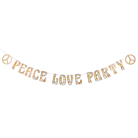 Peace Love Party Banner 2M