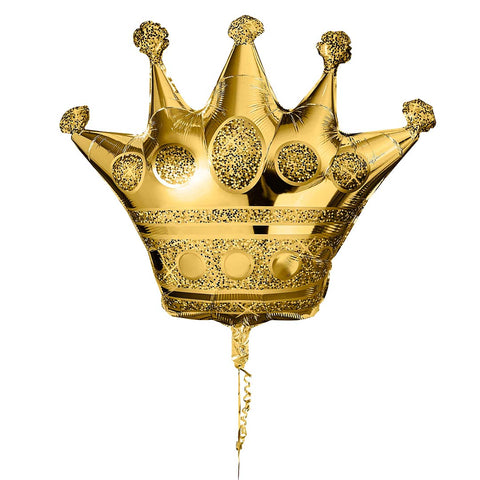 Gold Crown 35" Foil Balloon 1 Pack