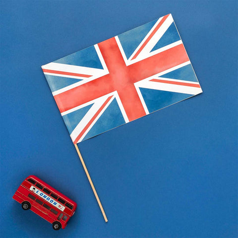 Union Jack Paper Flags 6 Pack