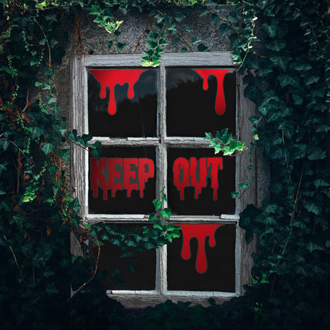 'Keep Out' Window Clings
