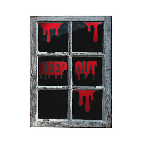 'Keep Out' Window Clings