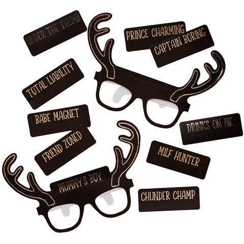Stag Squad Party Glasses