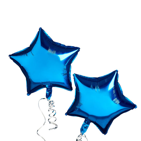 Blue Star 14" Foil Balloons