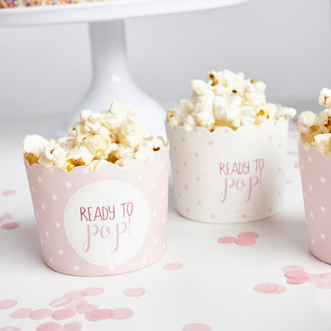 10 Pink Ready to Pop Spotted Cups