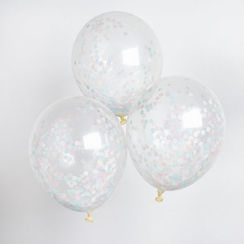 5 Unisex Confetti Balloons