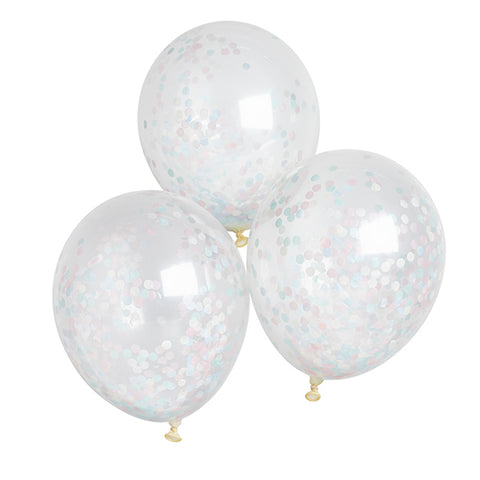 5 Unisex Confetti Balloons