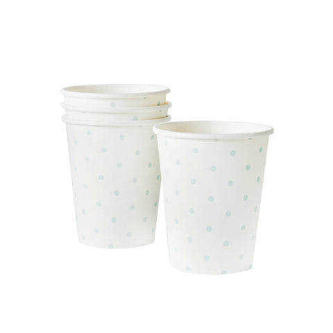 10 Unisex Spotty Paper Cups