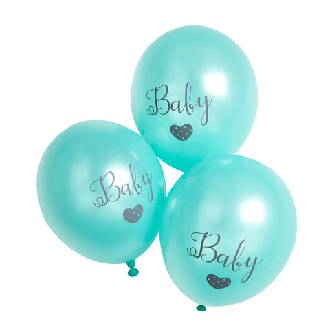 6 Printed Baby Unisex Balloons
