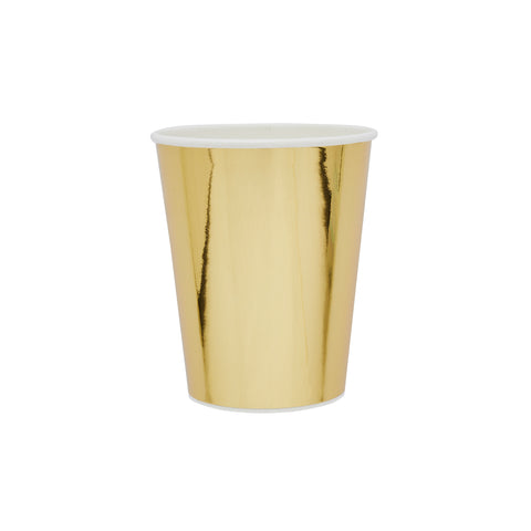 10 Gold Paper Cups