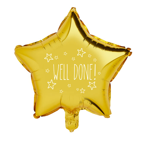 Well Done Gold Star Foil 20" Balloon