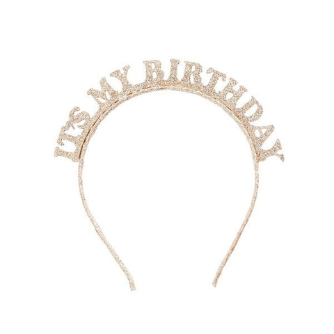 Gold Birthday Headband