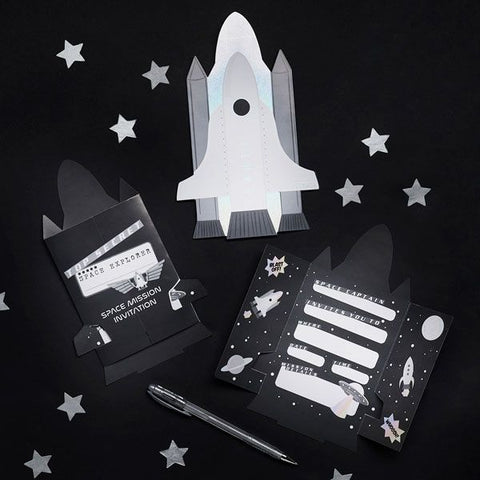 10 Space Party Invitations