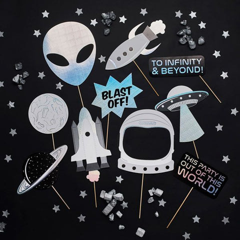 Space Party Photo Booth Props